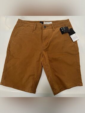 RVCA Mens 30 Sayo Cotton Short Brown Gazelle Surf Skater Streetwear MSRP $54 NWT